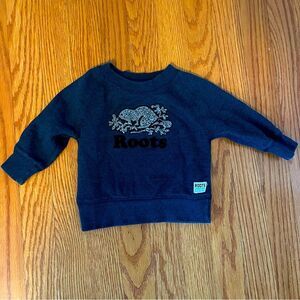Baby Roots Unisex 3-6 Month Blue Long Sleeve Sweatshirt